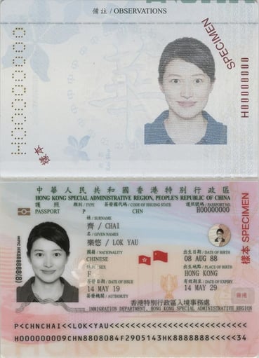 香港護照照片範例-1